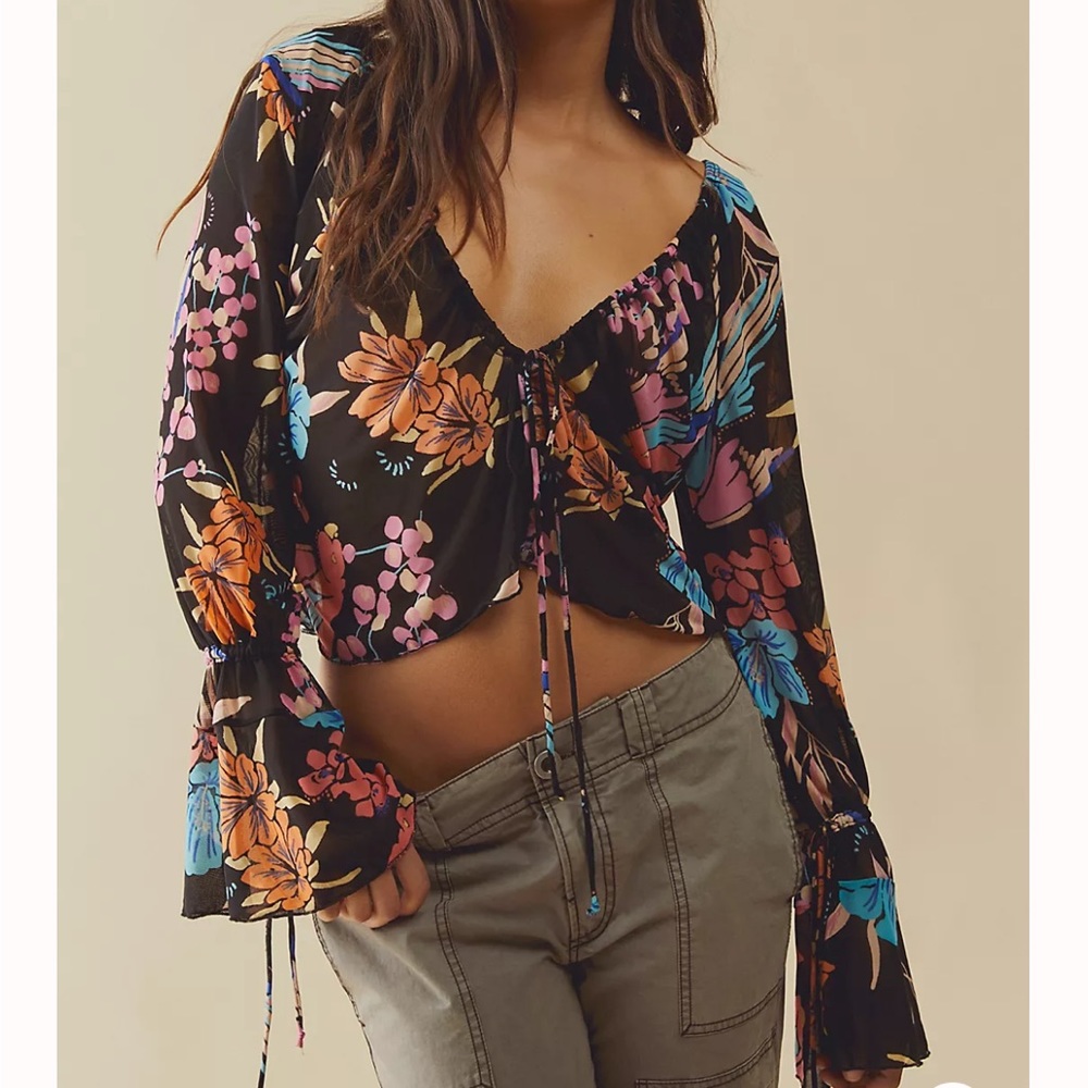 Free People Mesh Top